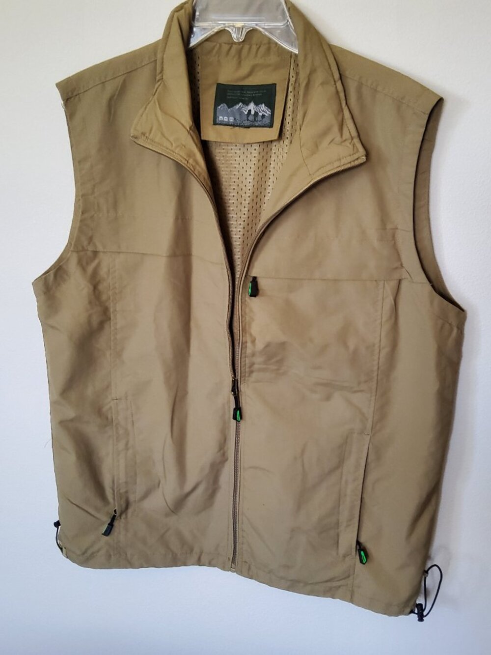 Sportswear Fishing/Hiking Outdoor Nylon Vest Size M Zip up front